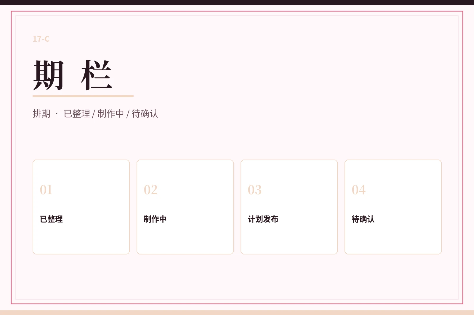 期栏内容图